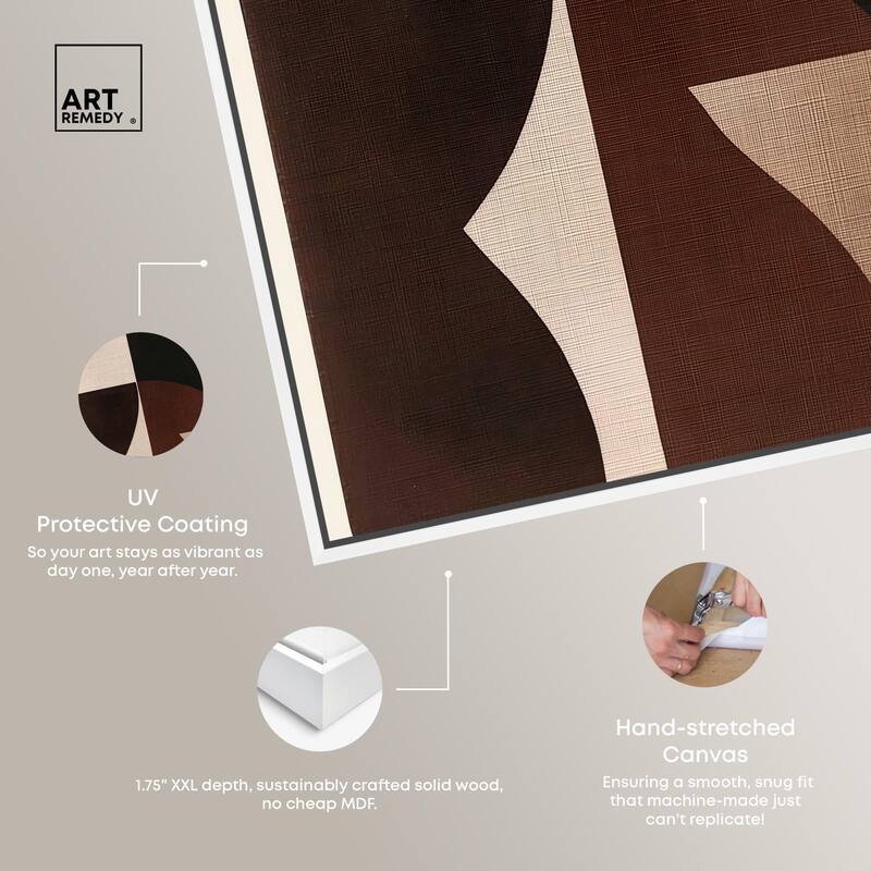 Quartet in Brown II Canvas by Art Remedy