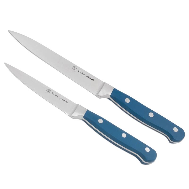Dura Living Signature Forged High Carbon 2-Piece Kitchen Knife Set - Blue - 2 Piece