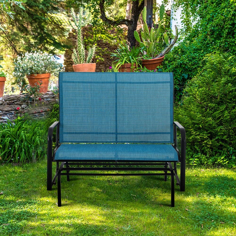 Metal gliding bench cheap