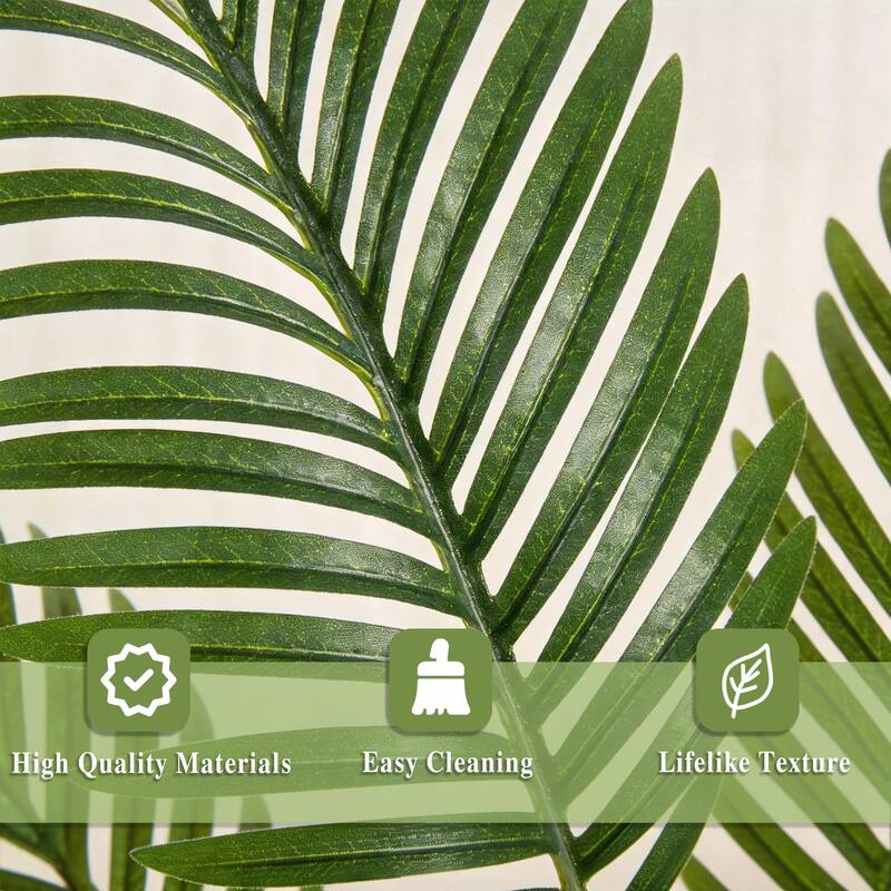 Artificial Plant Fake Tropical Palm Tree Potted