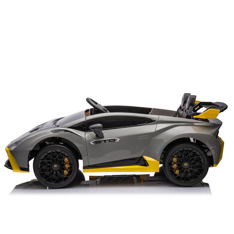 Licensed Lamborghini Ride-On Car for Kids with Bluetooth, Drifting, and LED Lights
