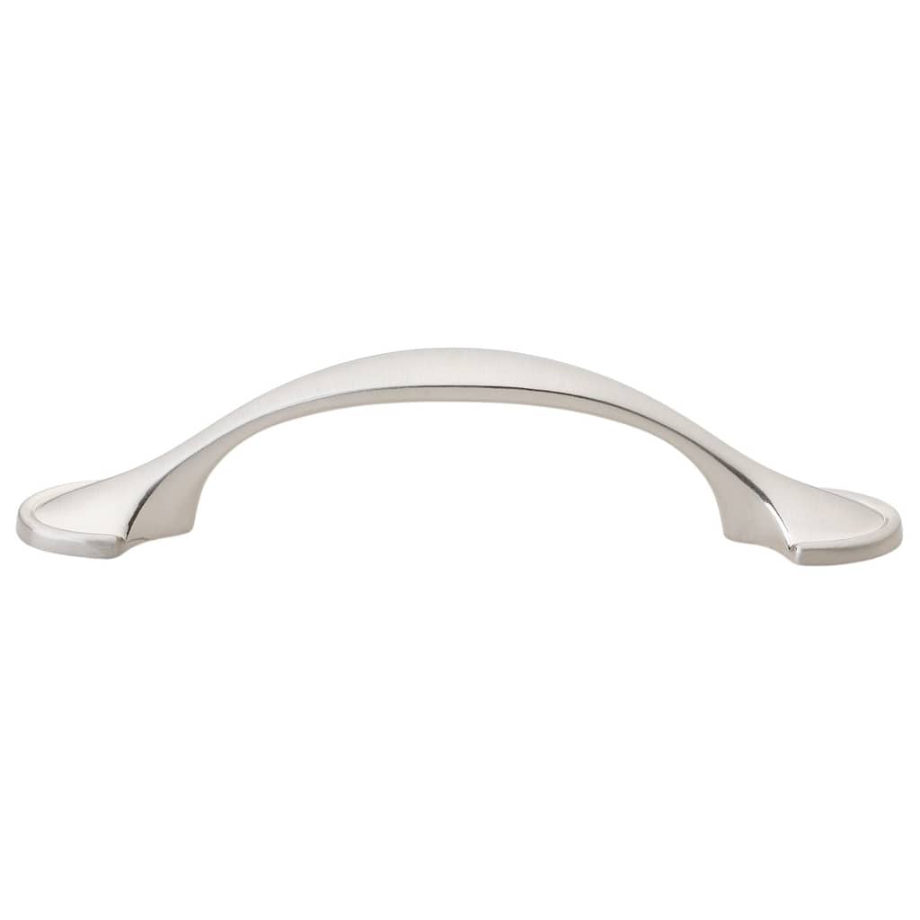 GlideRite 3-inch Satin Nickel Footed Arch Cabinet Pull (Pack of 10 or 25)