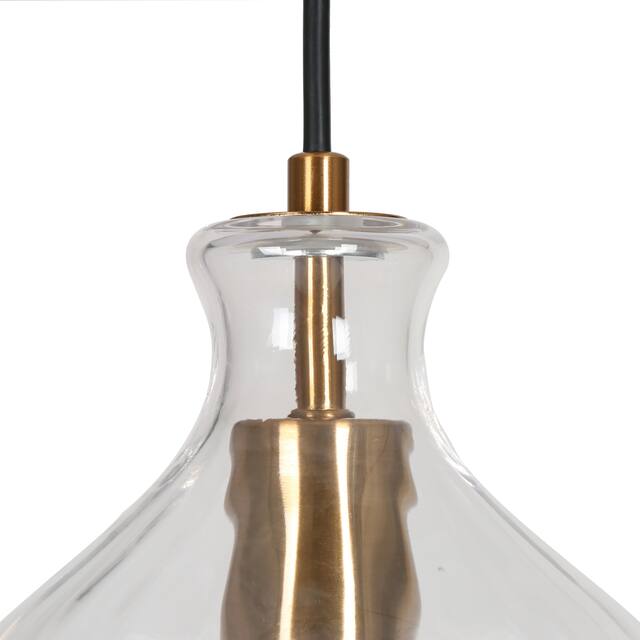 Coria Modern Contemporary Mini Chic Glass Pendant Light with Abstract Fluted Glass Dimmable Kitchen Island Lighting