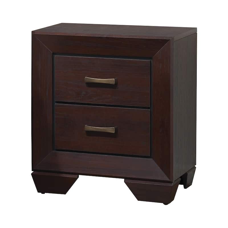 Oatfield Dark Cocoa 5-piece Panel Bedroom Set with 2 Nightstands
