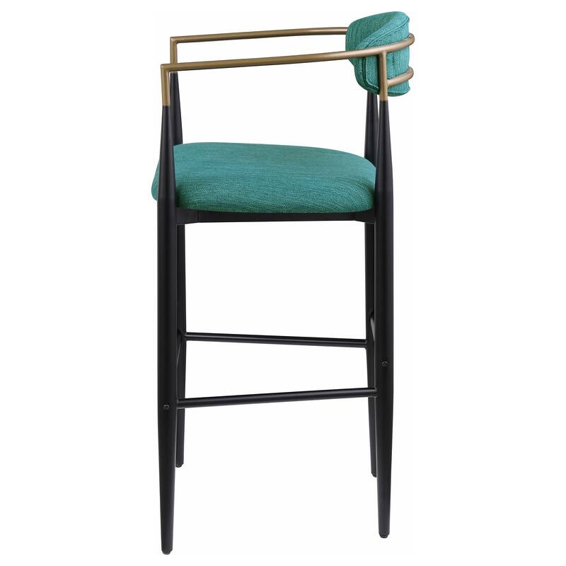 Tina Fabric Upholstered Metal Armrests Chairs (Set of 2)