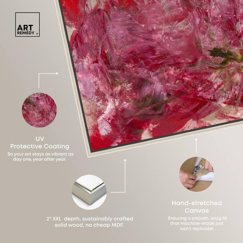 Shades of Red III Canvas by Art Remedy
