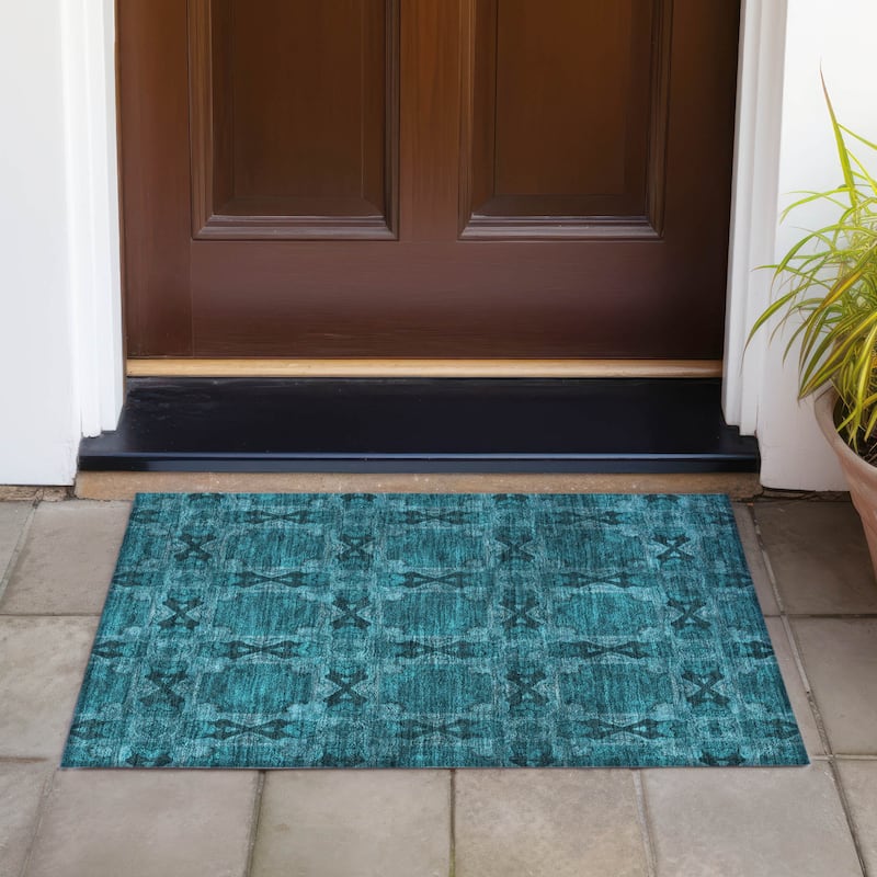 Rara Lush Floral Weather Resistant Versatile Elegance Outdoor Rug