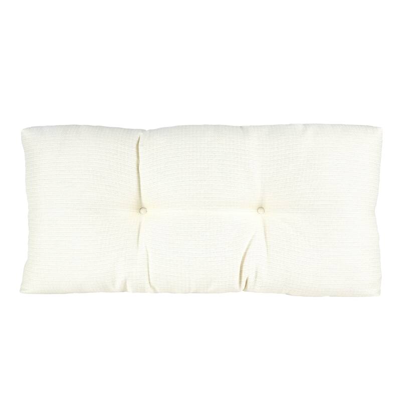 Klear Vu Tufted Omega Universal Bench Cushion - 30x14x3 - Ivory
