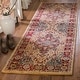 preview thumbnail 55 of 59, SAFAVIEH Kashan Velitchka Oriental Rug with Fringe 2'6" x 6' Runner - Ivory/Red - Runner