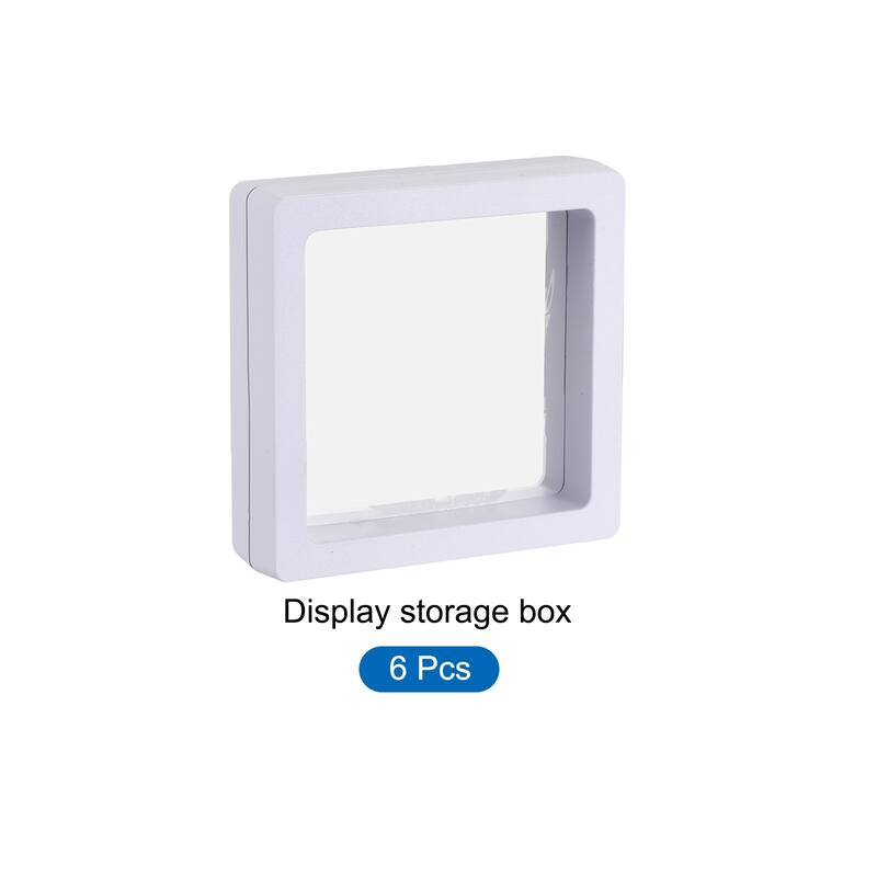Floating Thin Film Display Box, ABS Frame Case Pack of 6