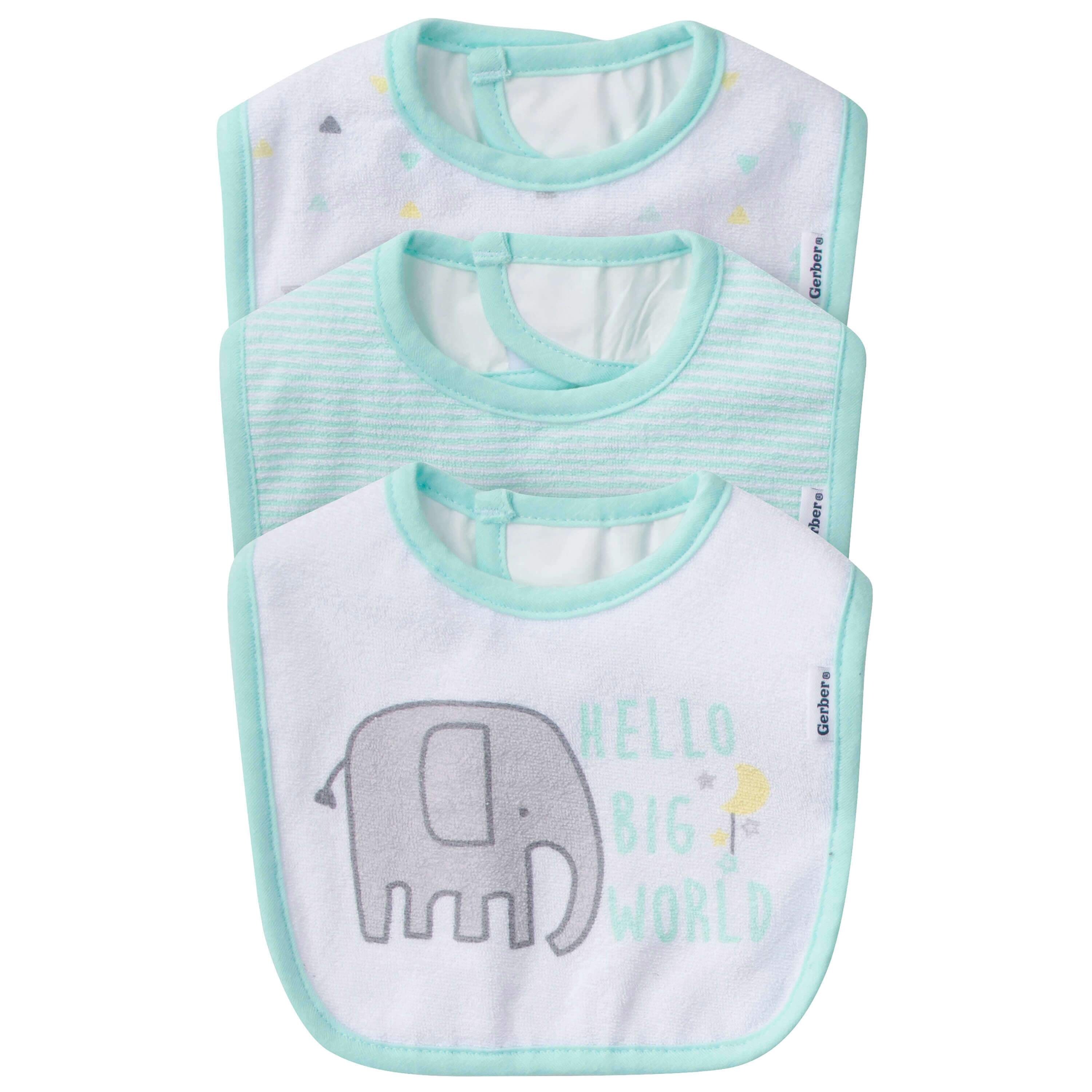 neutral baby bibs