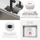preview thumbnail 8 of 26, STYLISH 22 inch Stainless Steel 16G Workstation Undermount Kitchen Sink - 22" x 19" x 10"
