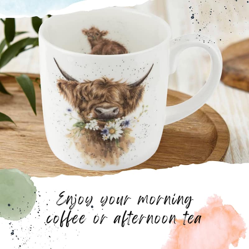 Royal Worcester Wrendale Design Mug Farm Animals