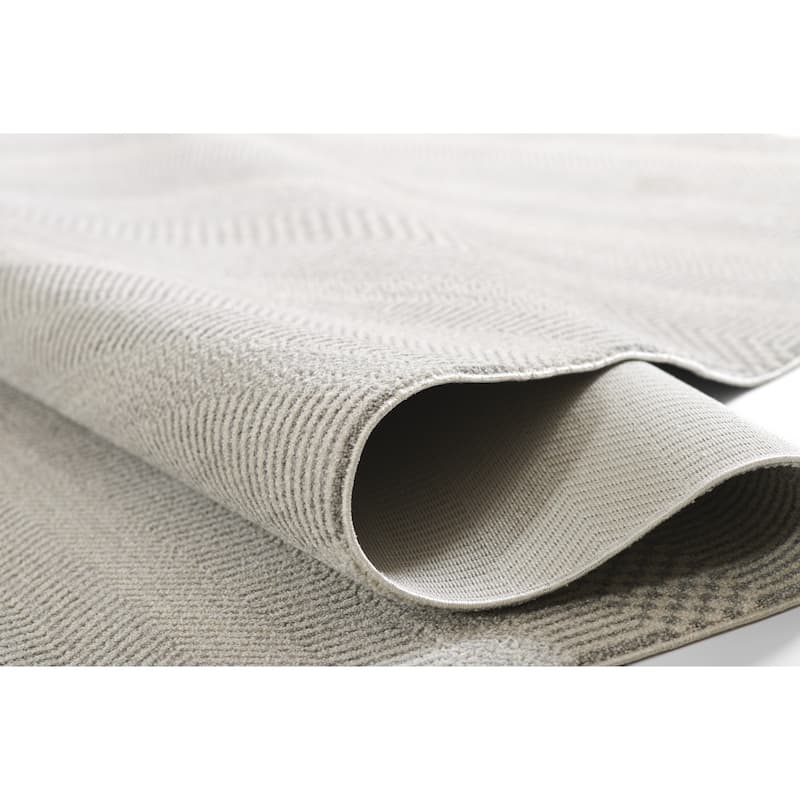 Momeni Samira Traditional Oriental Polyester Light Grey Area Rug