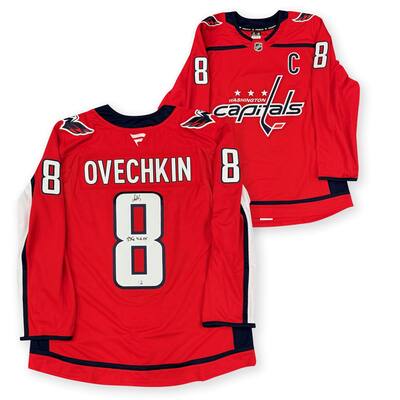 Alexander Ovechkin Autographed Washington Capitals Signed Hockey Jersey 895 Goal Breaks Wayne Gretzky's NFL Authentic COA