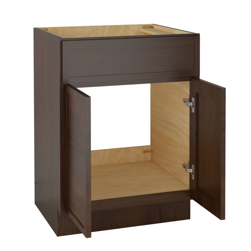 Vanity Art 24" Freestanding Single Base Storage Cabinet with Soft Close Doors