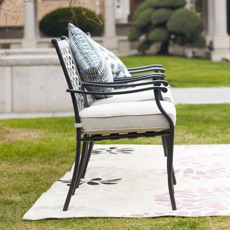 Patio Festival Outdoor Metal Dining Chair (Set of 4)