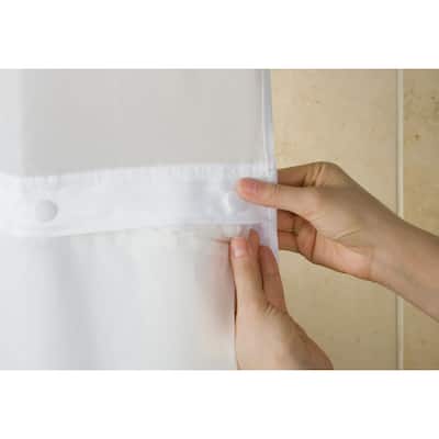 Hookless Antimicrobial Peva Replacement Liner - Frost