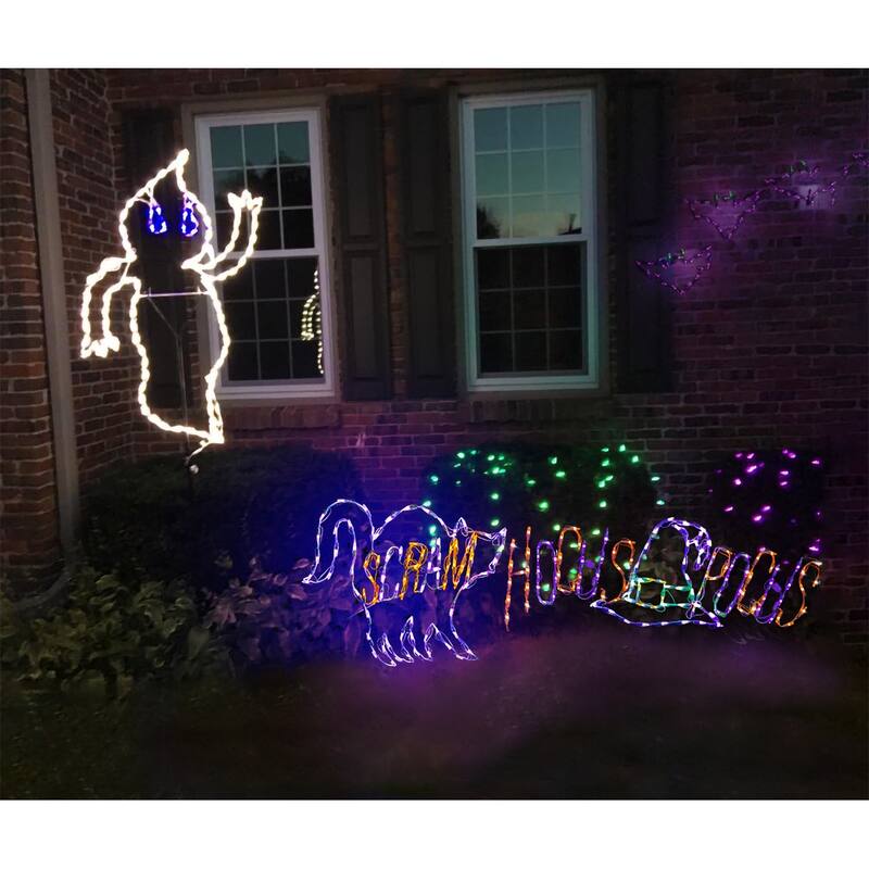 Halloween LED Hocus Pocus Witches Hat 44 inches