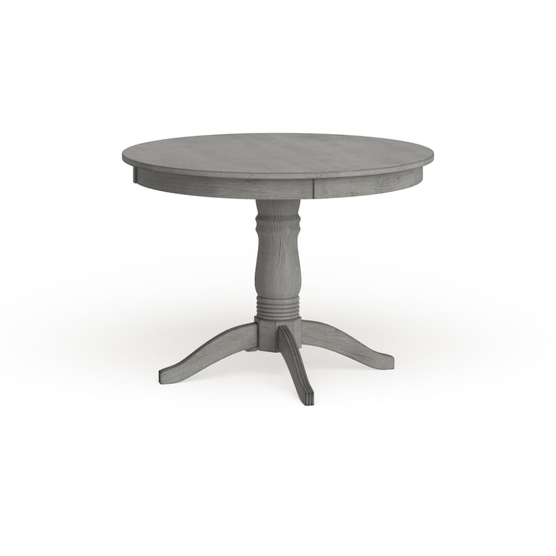 Wilmington II Round Pedestal Base Dining Table by iNSPIRE Q Classic - Antique Gray