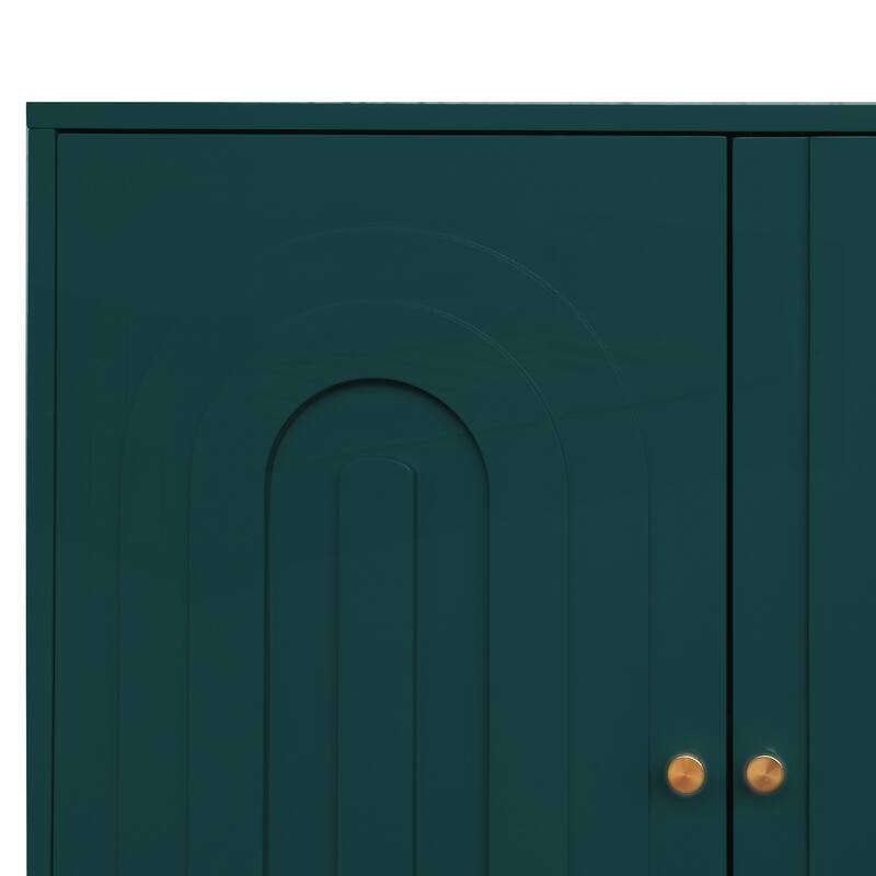Modern 4 Door Wooden Cabinet Sideboard Buffet