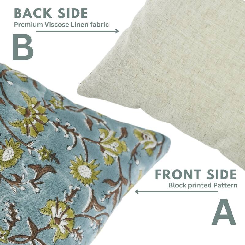 Home Decor Block Print Cushion Cover By Fabdivine -NAYAB