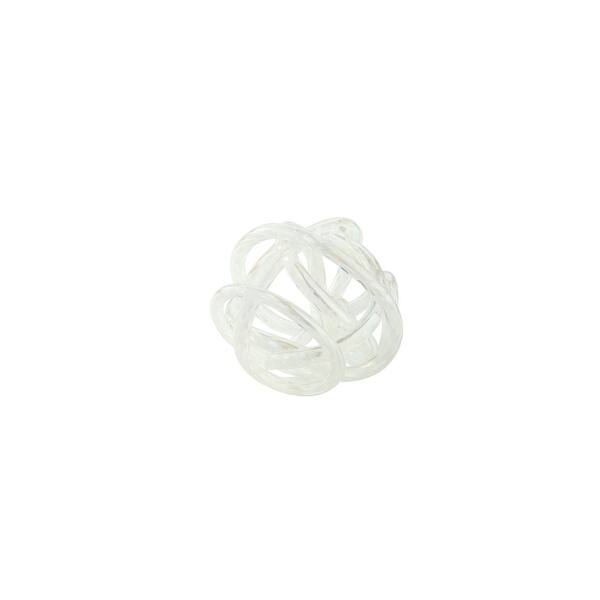 8 Clear Glass Solid Decorative Knot Figurine On Sale Overstock 28683206