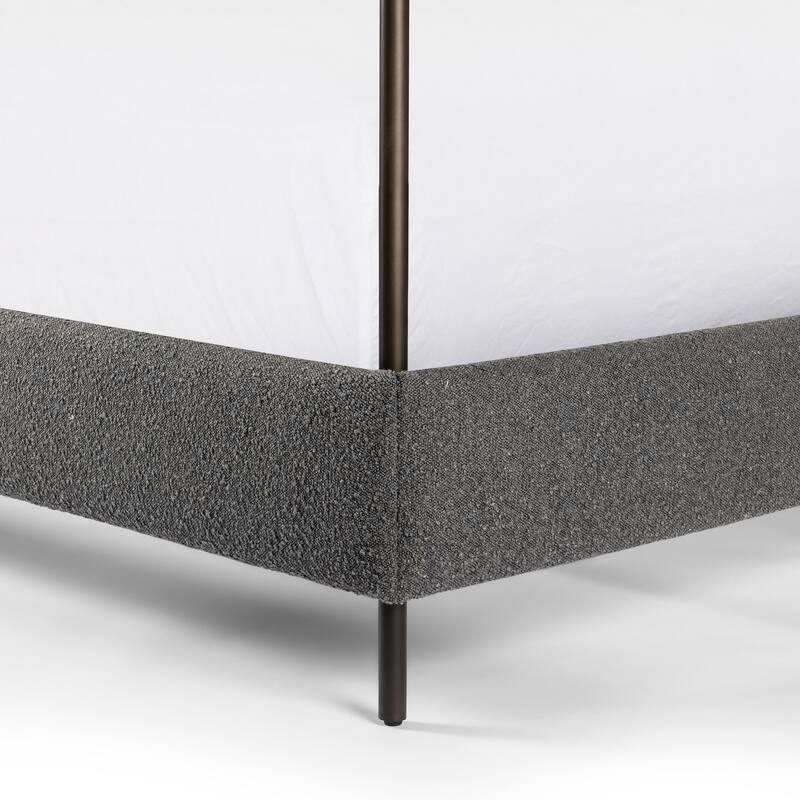 Cooper Canopy Bed-Knoll Charcoal-Queen