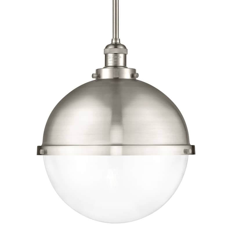 Innovations Lighting 201S-16-13 Hampden Pendant Hampden 13" Wide - Brushed Satin Nickel / Clear