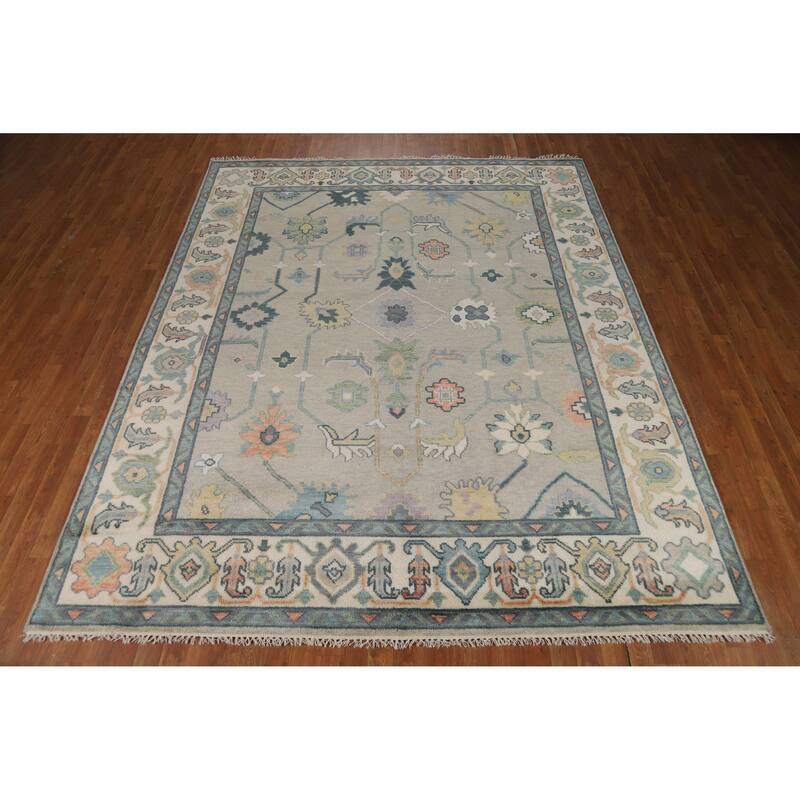 Oushak Indian Area Rug Handmade Oriental Wool Carpet - 8'2" x 10'0"