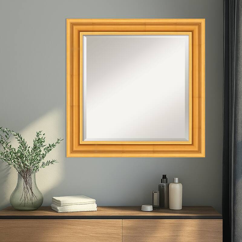 Sierra Beveled Wood Framed Wall Mirror