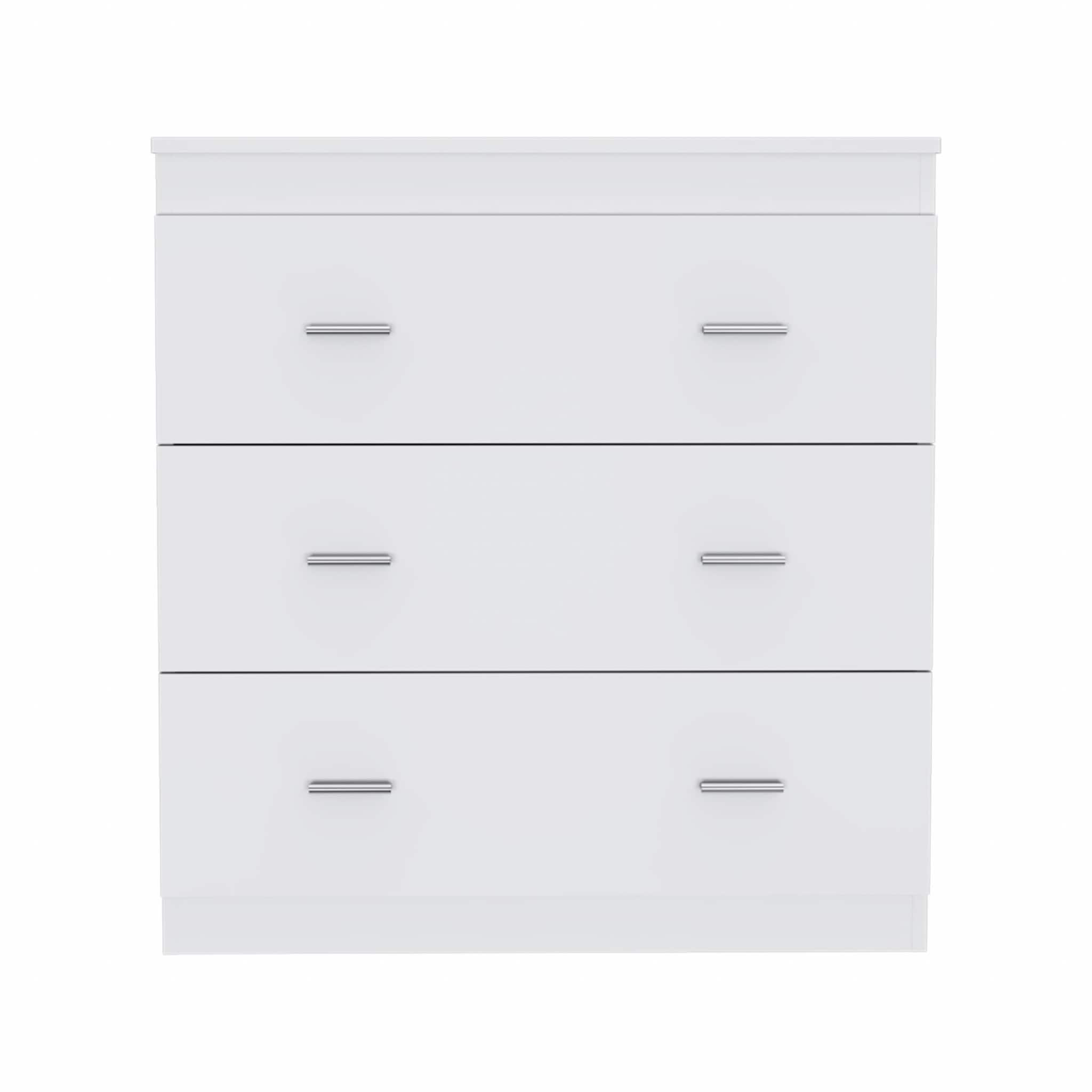 HomeRoots 32" White Six Drawer Standard Dresser