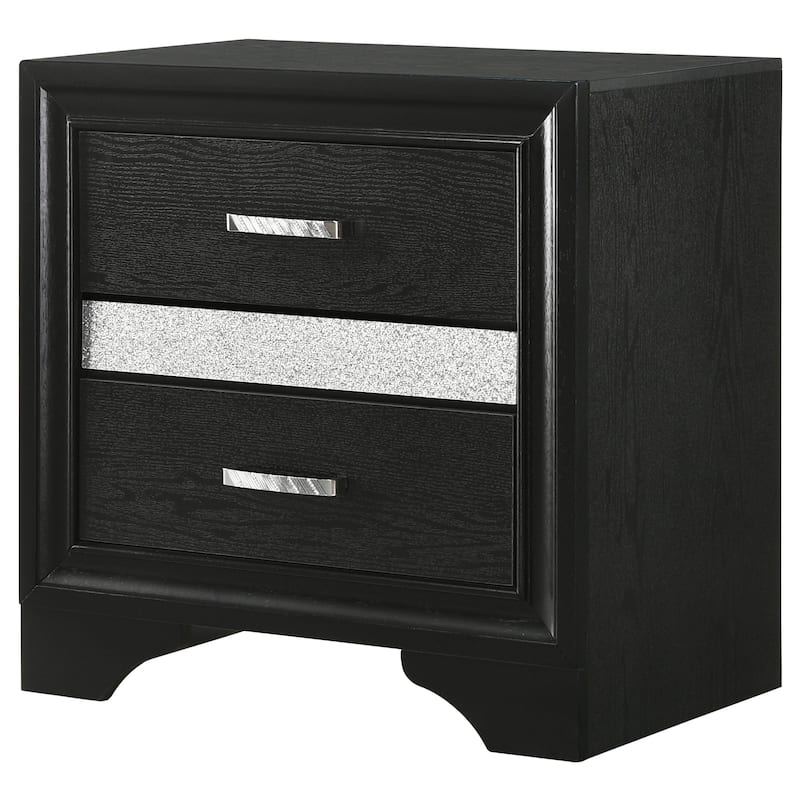Miranda Contemporary 2-drawer Nightstand White