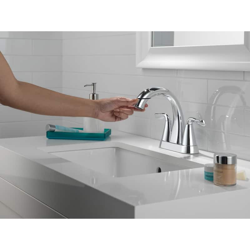 Delta 25840LF-PD Arvo 1.2 GPM Centerset Bathroom Faucet with Pull Down