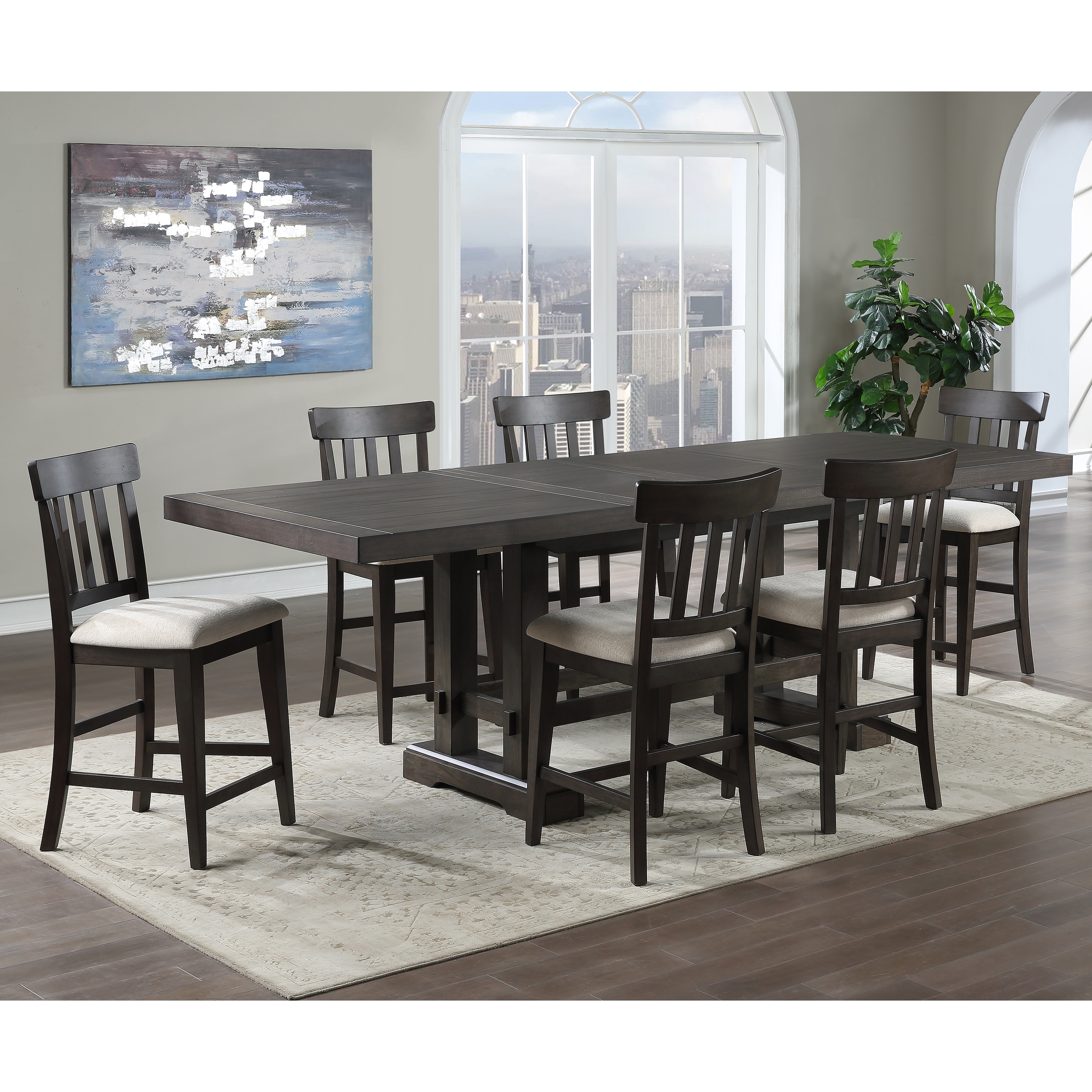 The gray best sale barn dining set