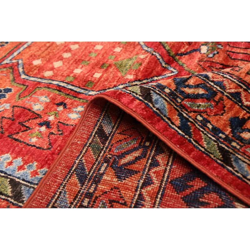 ECARPETGALLERY Hand-knotted Aryana Red Wool Rug - 8'11 x 12'0