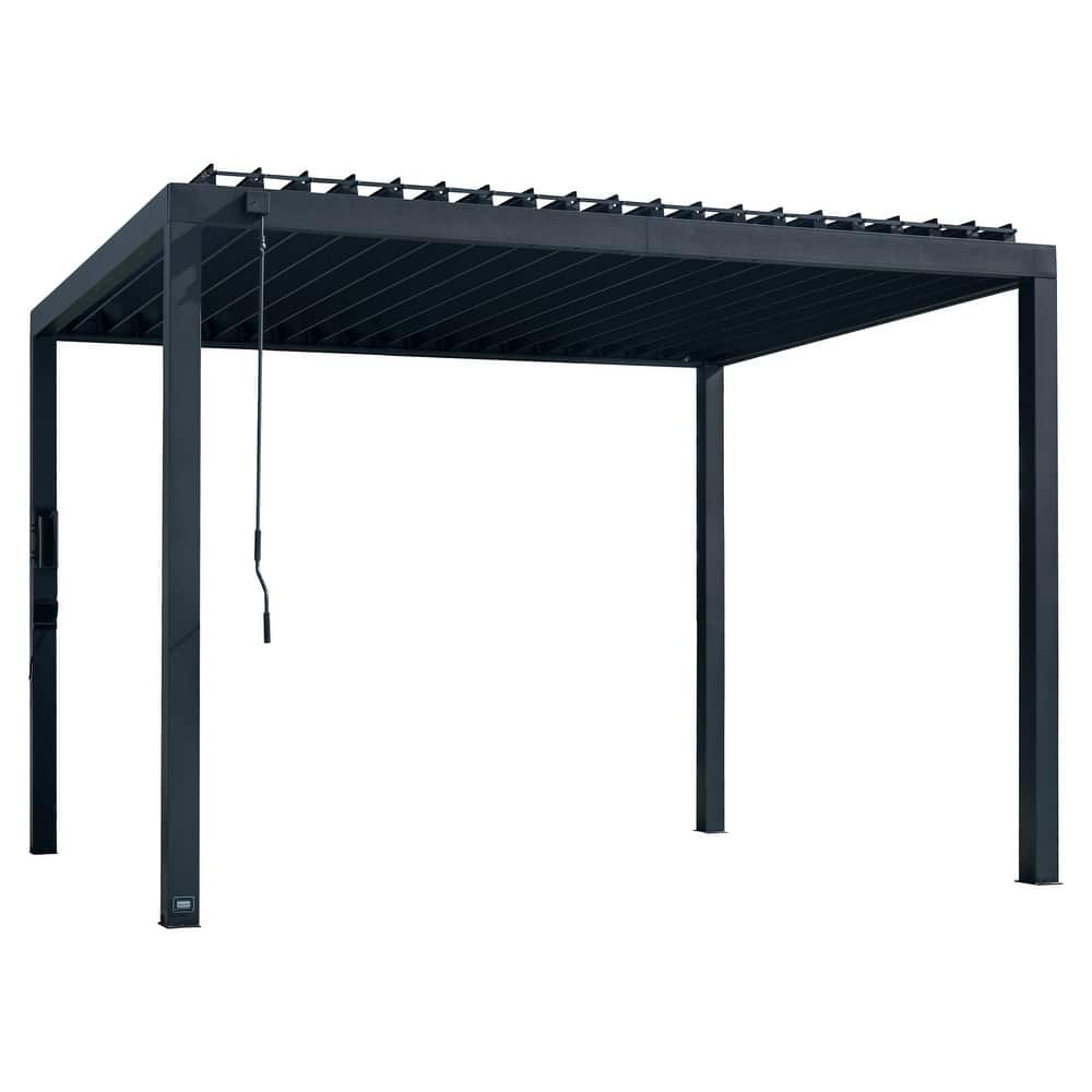 Backyard Discovery Sarasota 12'x10' Galvanized Steel Louvered Pergola