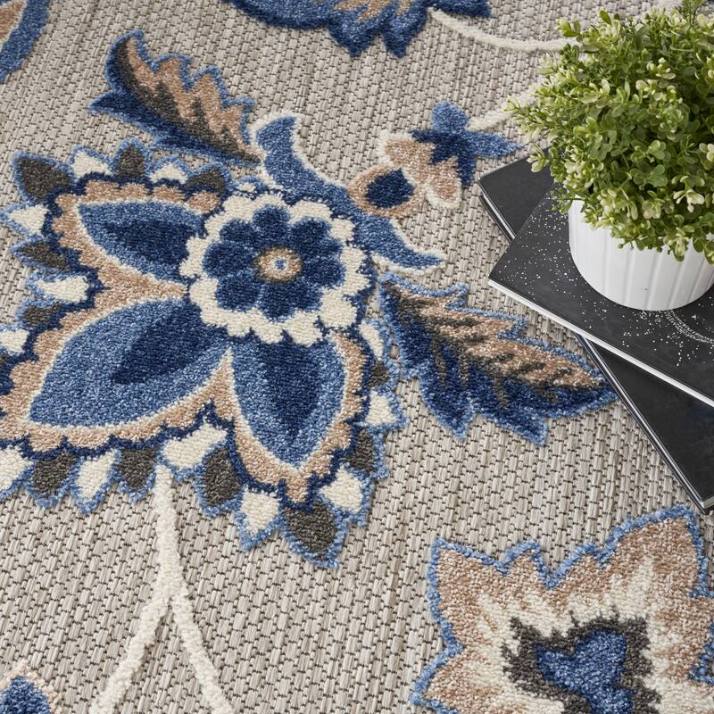 Nourison Aloha Indoor/Outdoor Floral Area Rug