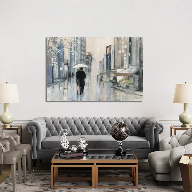 iCanvas "Spring Rain New York Neutral" by Julia Purinton Canvas Print