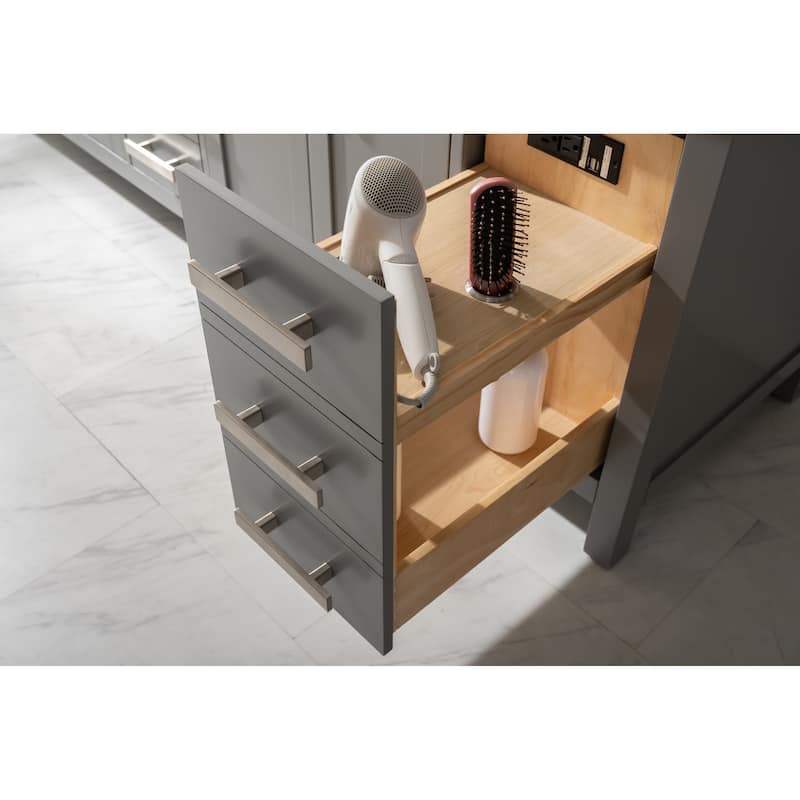 Valentino 84" Double Vanity in Grey