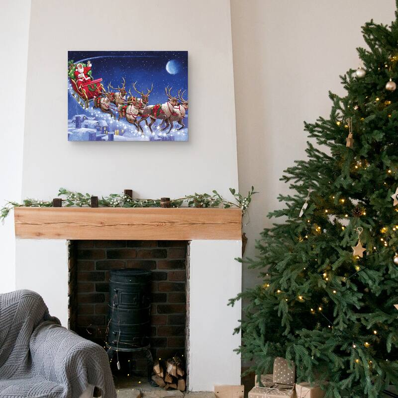 Santa's Sleigh by The Macneil Studio Canvas Art Print