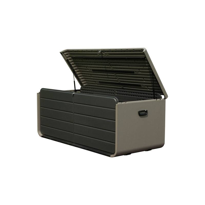 Domi 200 Resin Gallon Outdoor Storage Box - Waterproof, UV-Resistant Deck Box with Lockable Lid