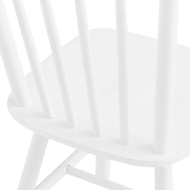 Set of 4 Farmhouse Wooden Kitchen Chairs - N/A