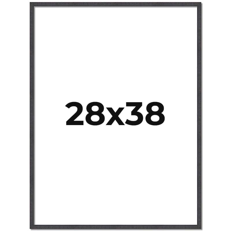 28x38 Frame Brown Solid Wood Picture Frame - Complete Modern Photo