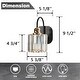 preview thumbnail 14 of 28, ExBrite Modern Rose Gold 3/4-light Bathroom Dimmable Crystal Vanity Lights Wall Sconces