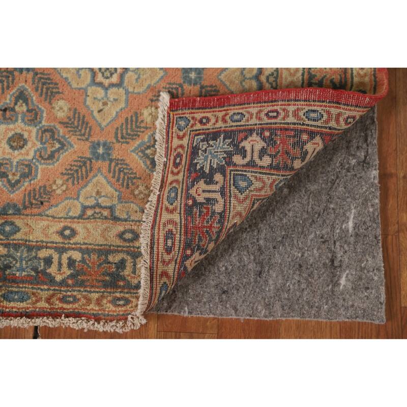 Traditional Hamedan Persian Vintage Runner Rug Handmade Wool Carpet - 2'10" x 12'2"