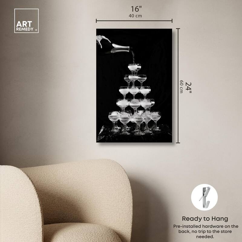 Overflowing Celebration Canvas by Art Remedy, Gallery Wrapped