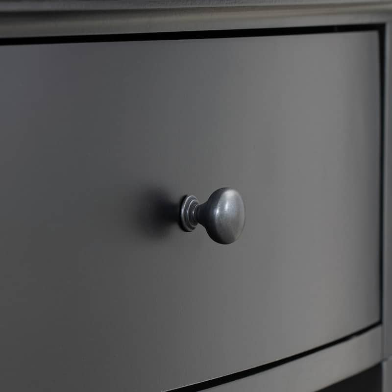 Modern Curved Console Table with 3 Drawers and 1 Shelf