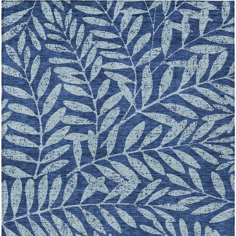 HomeRoots Floral Transitional Rectangle Outdoor Rug