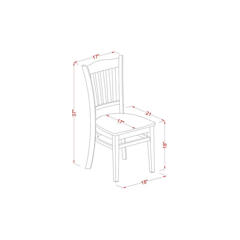 HomeStock 5-Piece Rectangle Black Finish Solid Wood Top Dining table with 4 Chairs with Lattice Back